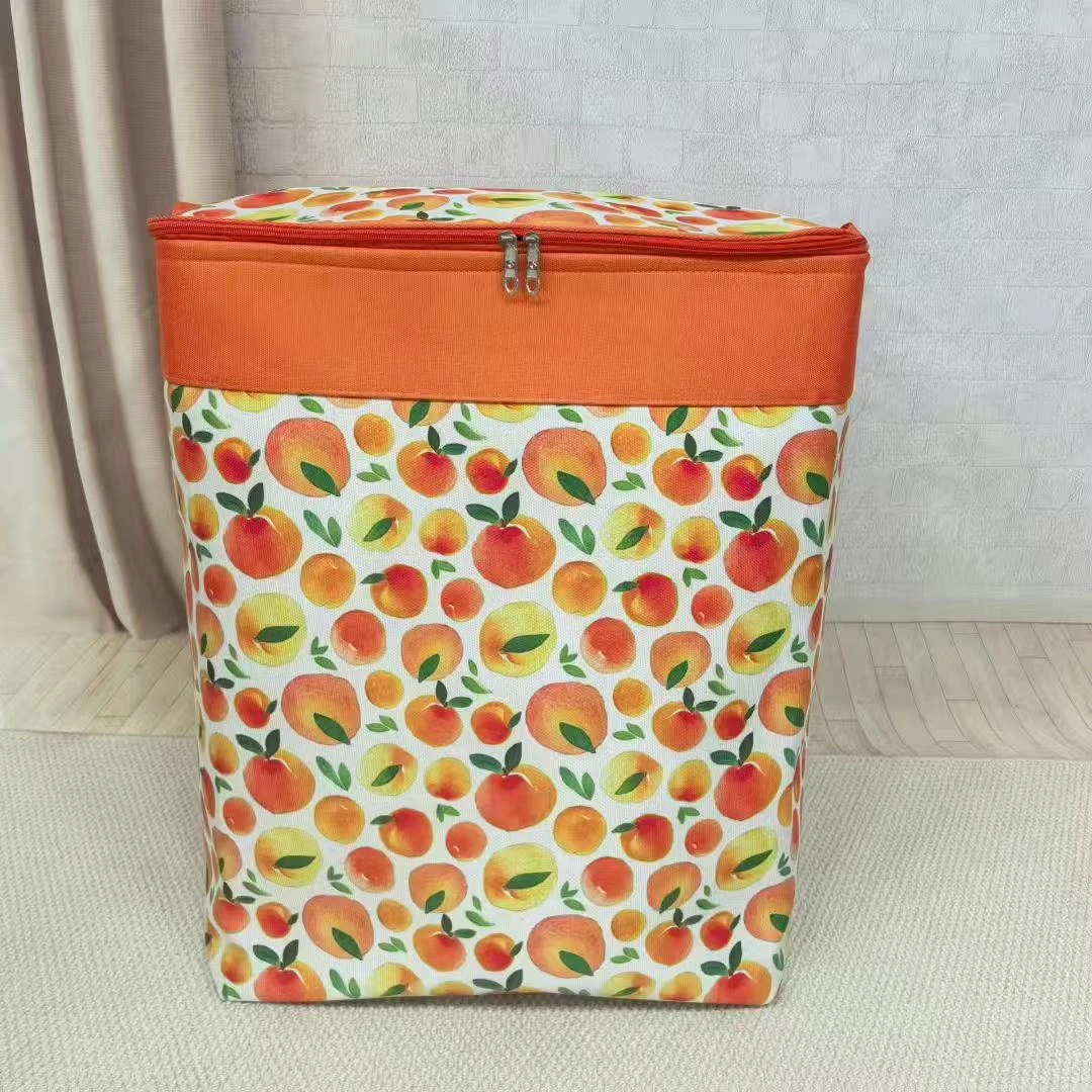 120L双拉链收纳箱居家拉链衣物收纳箱搬家被子衣柜储物箱