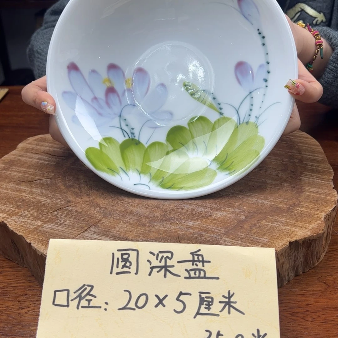 瓷片景德镇陶瓷手工手绘制作