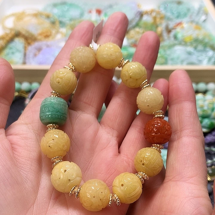 翡翠手链未镶嵌手串