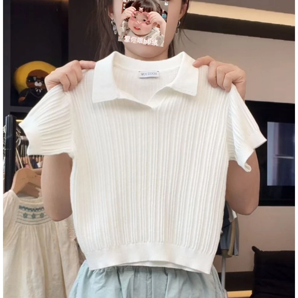 【小首尔】Q5现货-夏季儿童夏季简约气质百搭Polo衫T恤MPG6141