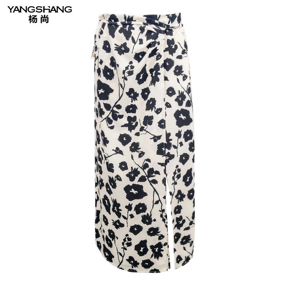 【幽花】YANGSHANG 春夏新款轻奢印花半身裙-BJM082