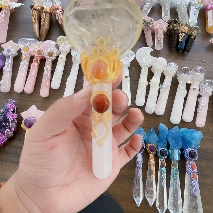 海***藻水晶未镶嵌珠宝半成品水晶