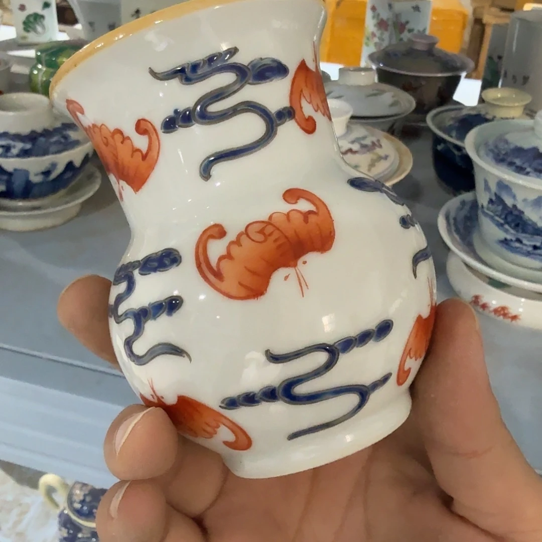 瓷片摆件手绘瓷器处理