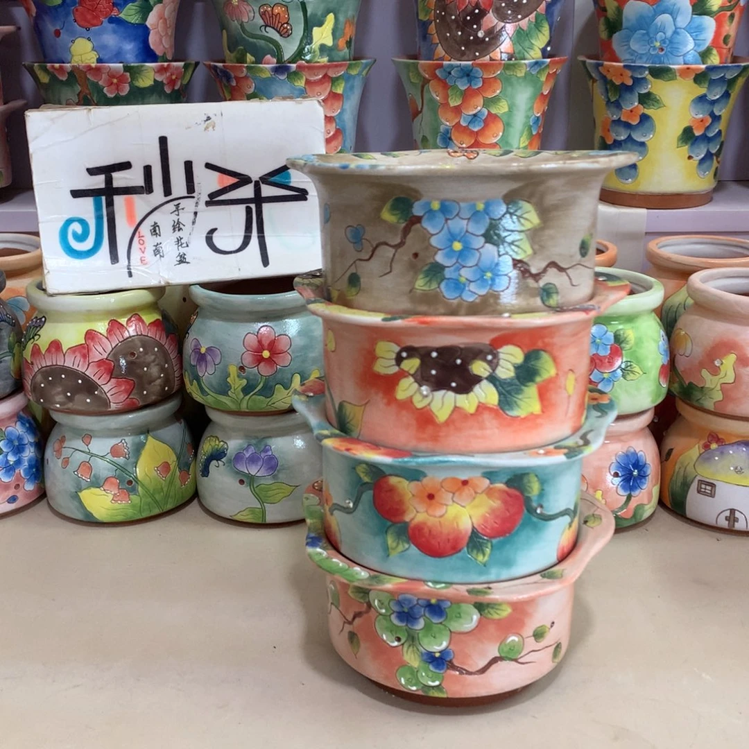 福利花盆瑕疵手工花盆