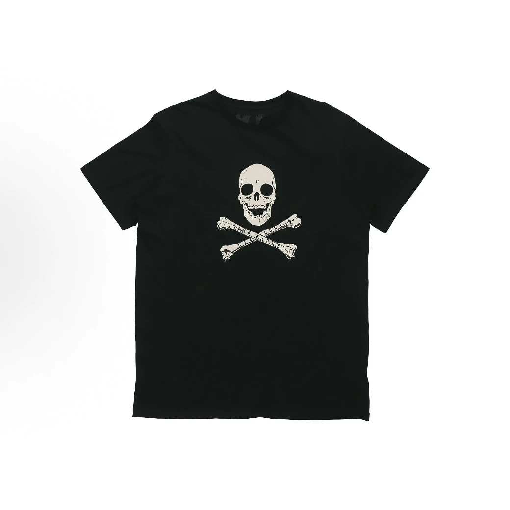 【VLONE】骷髅系列 印花背后大Logo短袖T恤 男女同款
