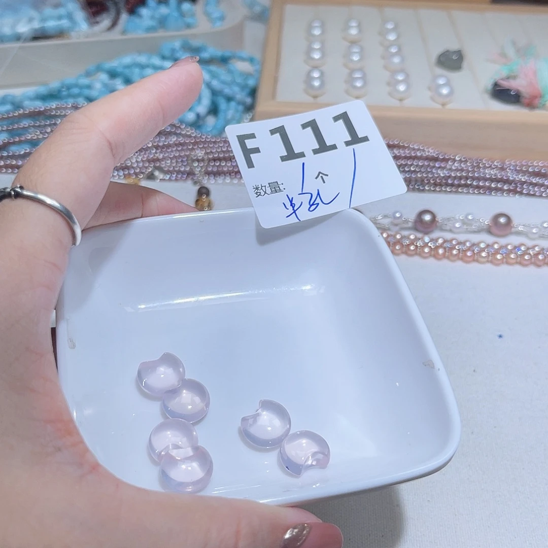 未镶嵌水晶珠宝半成品F111。