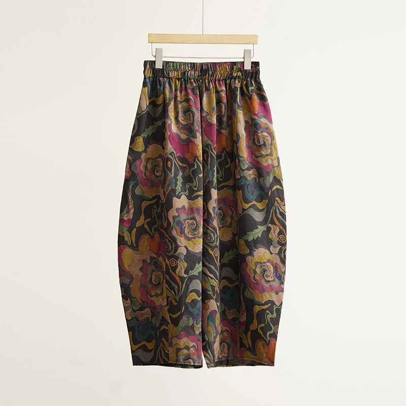 35姆米哈伦裤香云纱100%桑蚕丝女士裤子（250441）2321