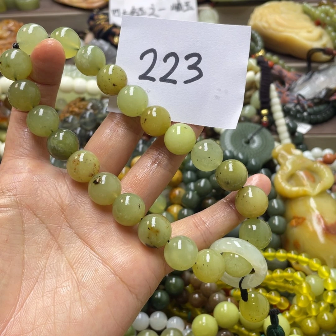 未镶嵌蛇纹石玉手链