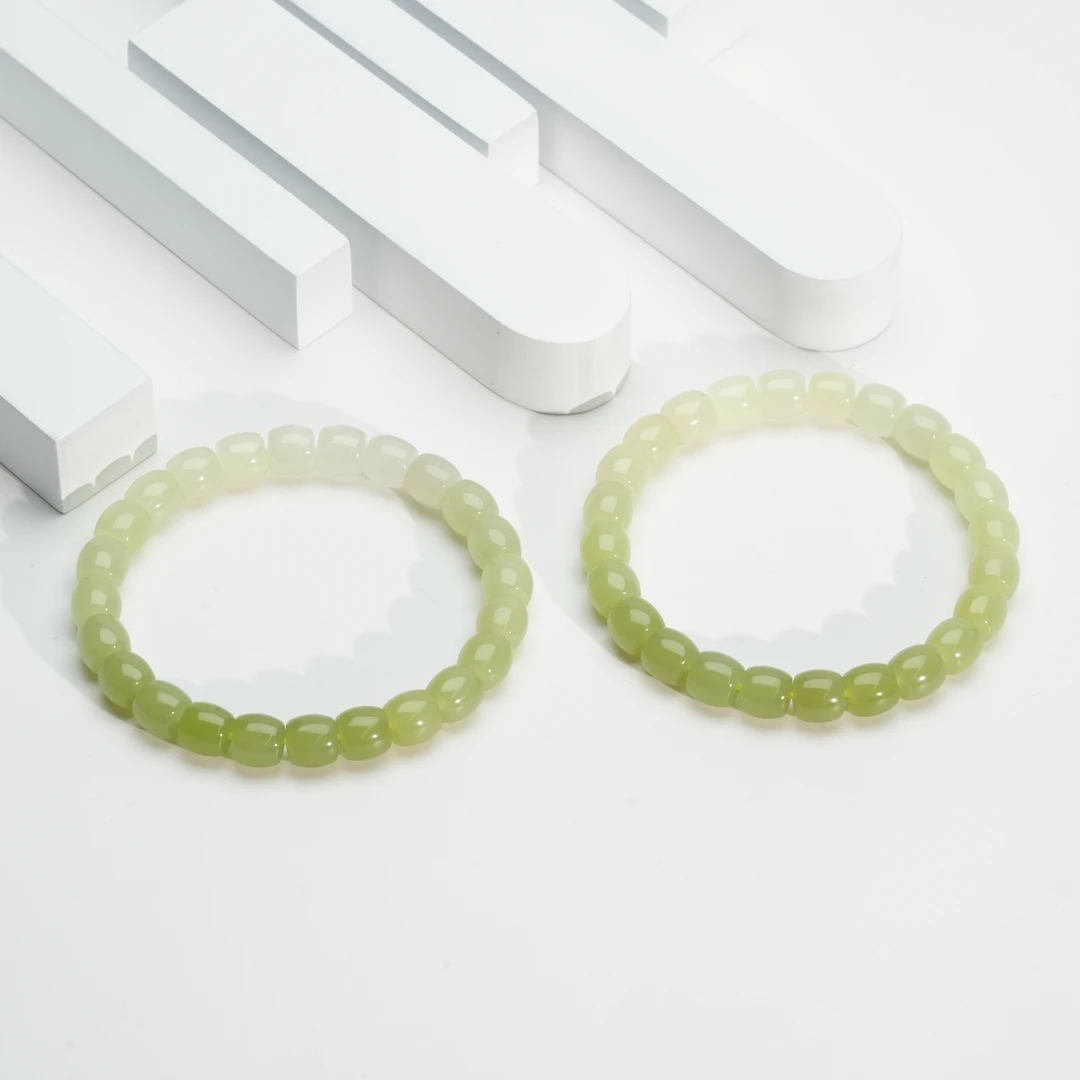 【小北珠宝】和田玉单圈手串约7*7mm【多样性发一件】27-AH09X1002