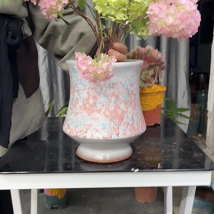 19×24 -粗陶花盆有孔-买买买