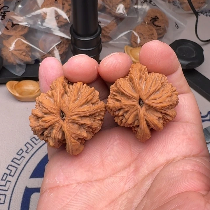 桃核把件山地麦虎40尺28