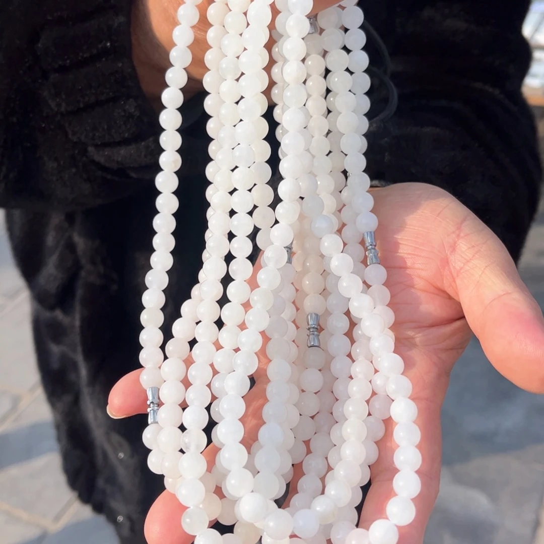 和田玉颈饰未镶嵌和田玉白玉8mm项链多样性发货（拍一发一）