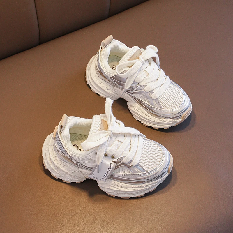 儿童运动鞋2025新款春秋季女童防滑宝宝透气老爹鞋6335