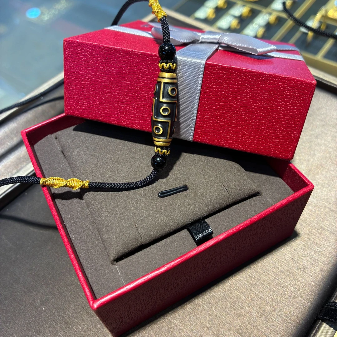 足金九眼天珠挂坠