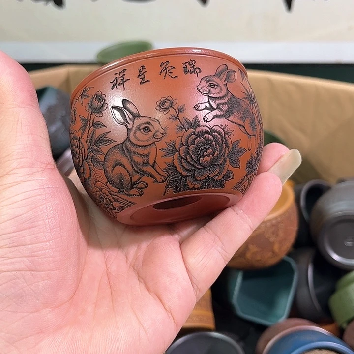 茶杯紫砂全手工紫砂主人杯