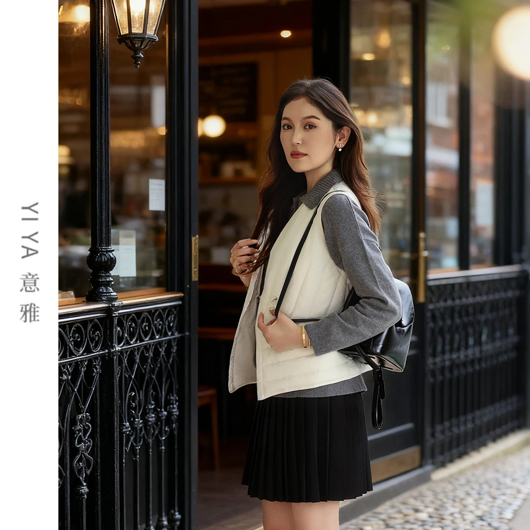 【90白鸭绒】贴身内胆外穿轻薄修身外穿90%羽绒马甲女羽绒马甲