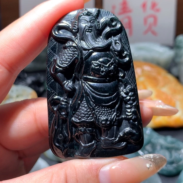 翡翠未镶嵌颈饰保真天然A货翡翠