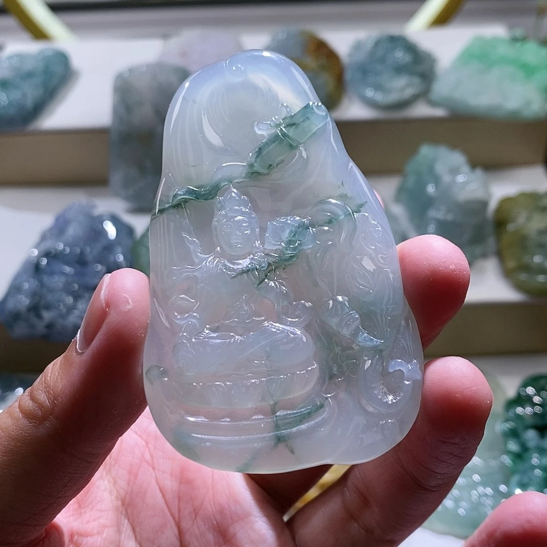【闪购商品】翡翠颈饰未镶嵌普贤