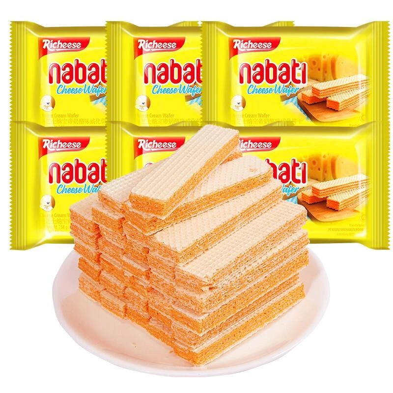 纳宝帝丽芝士威化饼干 净重56g*10包