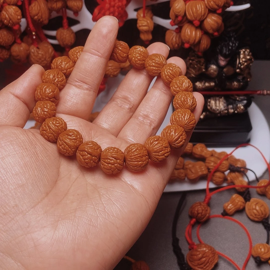 桃核吊坠龙纹桃枭