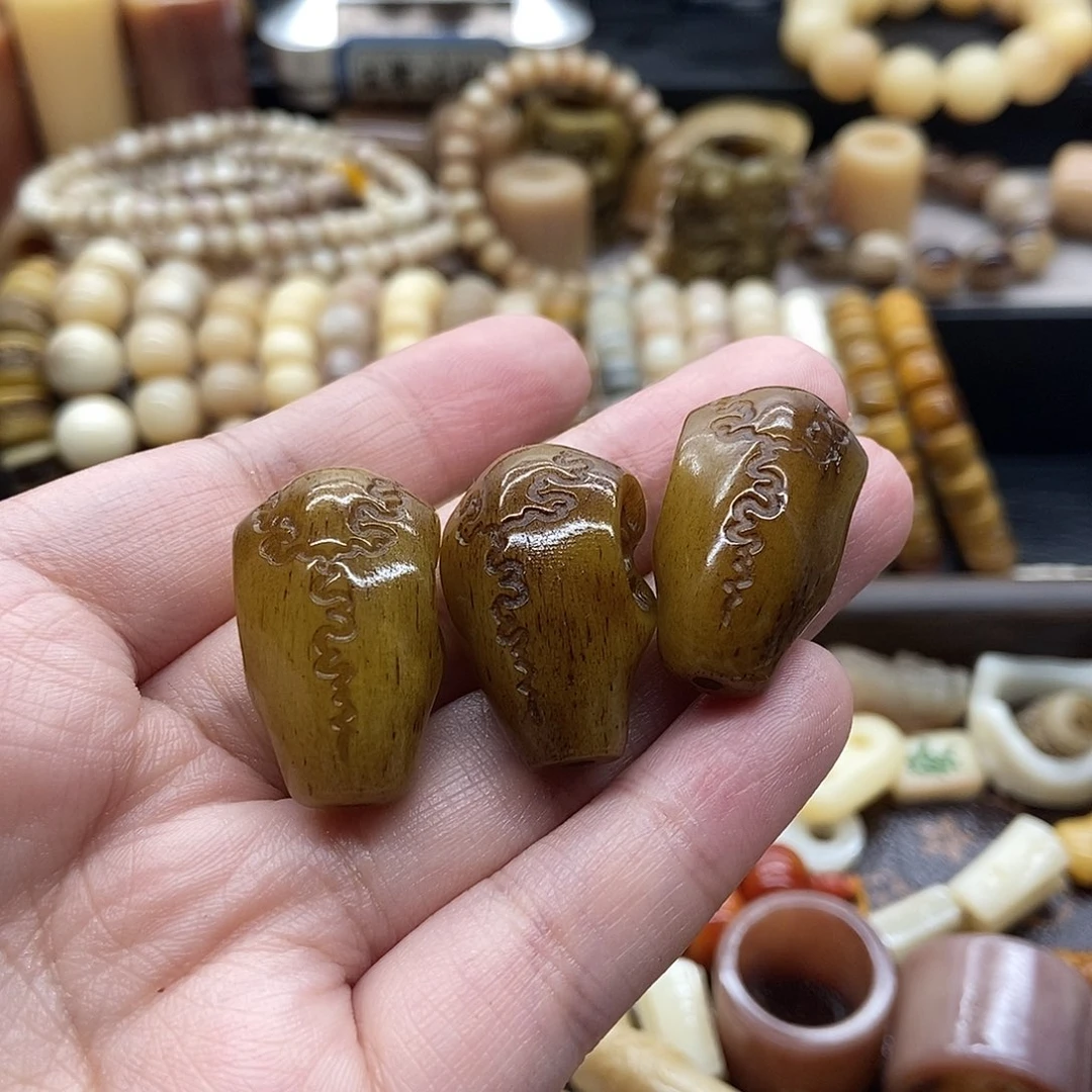 驼骨手串/手链牛骨三界三通，一个