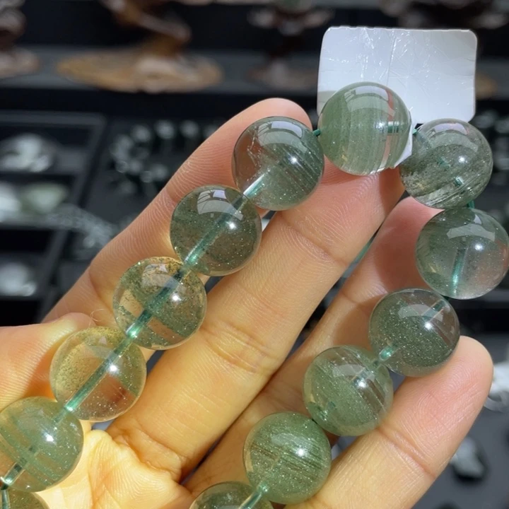 未镶嵌手链水晶绿幽灵千层14
