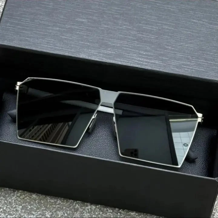 2025轻薄无螺丝偏光太阳镜超轻方形墨镜男开车专用驾驶镜高清眼镜
