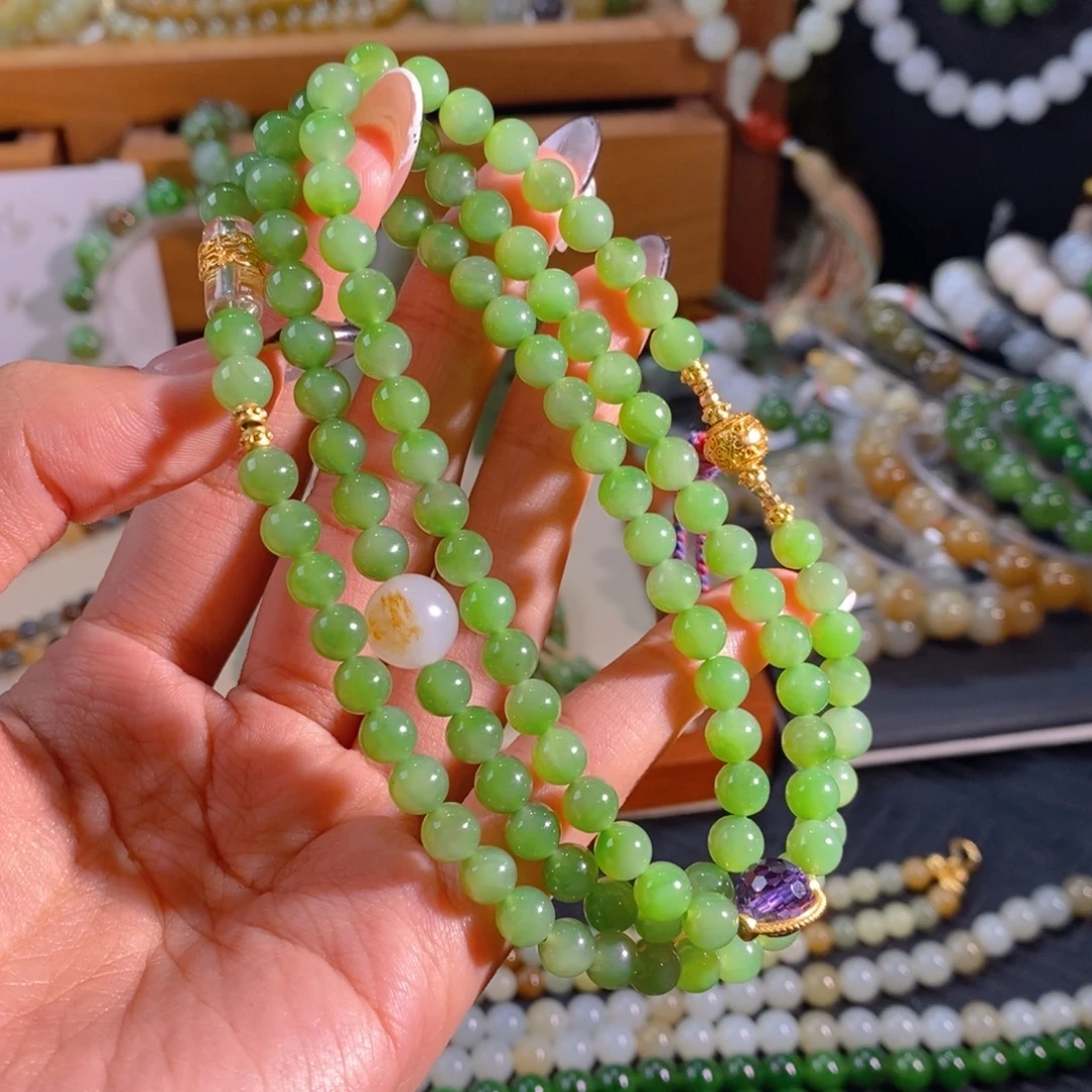 和田玉未镶嵌手链