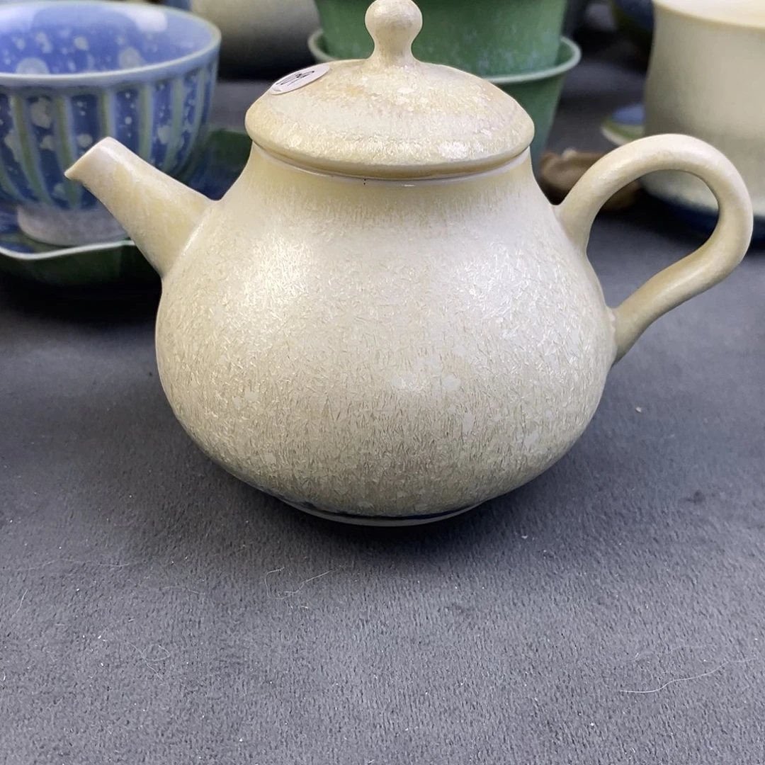 景德镇高温颜色釉茶壶200ml