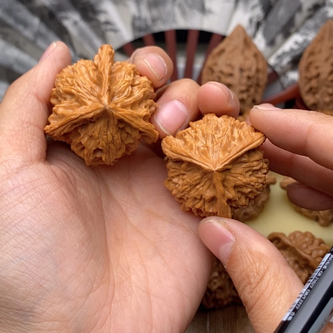 把件文玩核桃390高38盘山