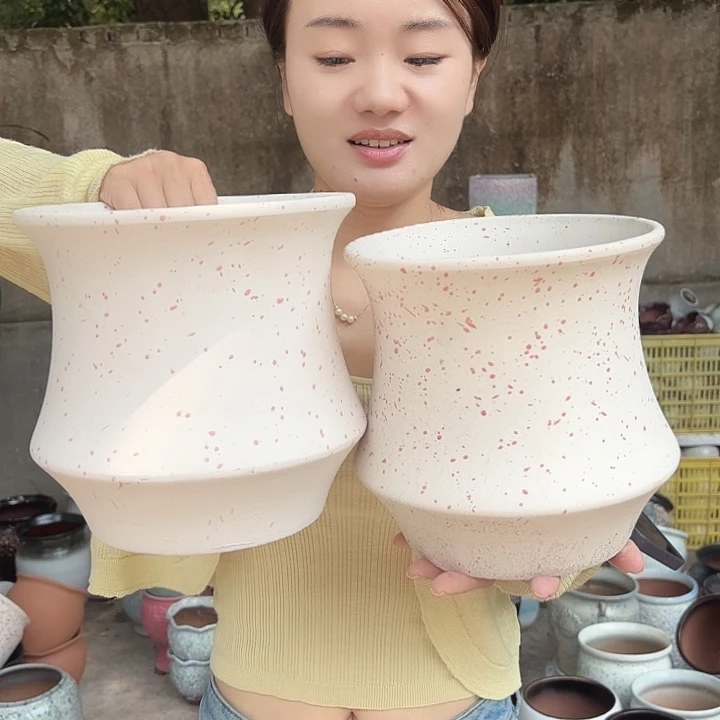 口径20高20两个粉白点小蛮腰