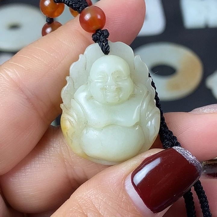和田玉（糖玉）挂件未镶嵌用****7