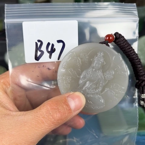 和田玉珠宝半成品未镶嵌跑