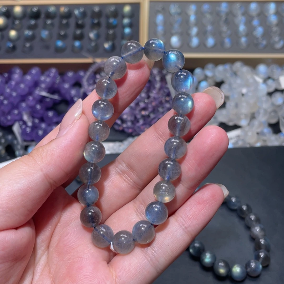 k***i手链未镶嵌长石灰月光手链9.5mm