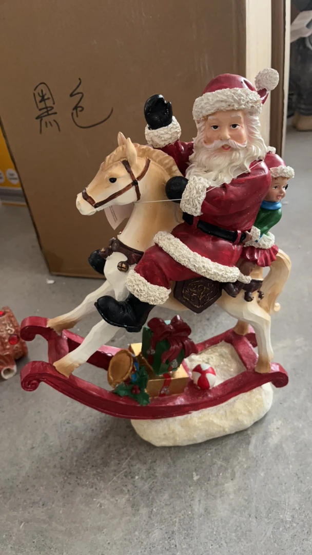 圣诞骑马老人摆件（电子灯）