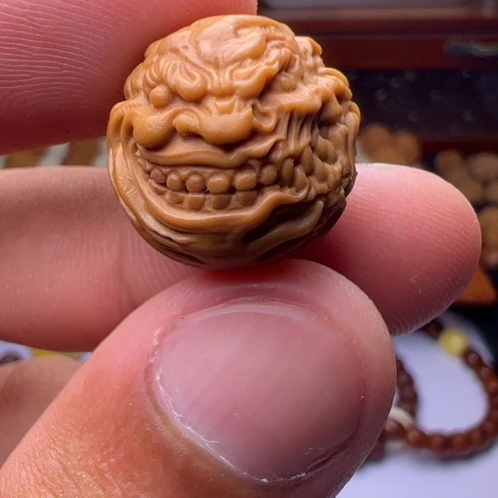 猴头核桃吊坠精工恶僧一念