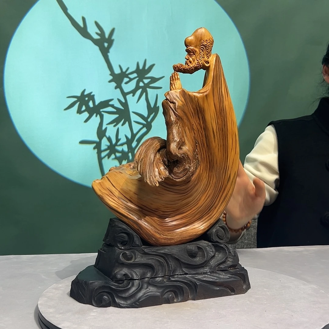 咕***咚柏木（崖柏）飘逸禅定达摩