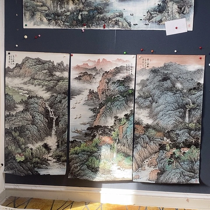 国画金登华70/140手绘画芯