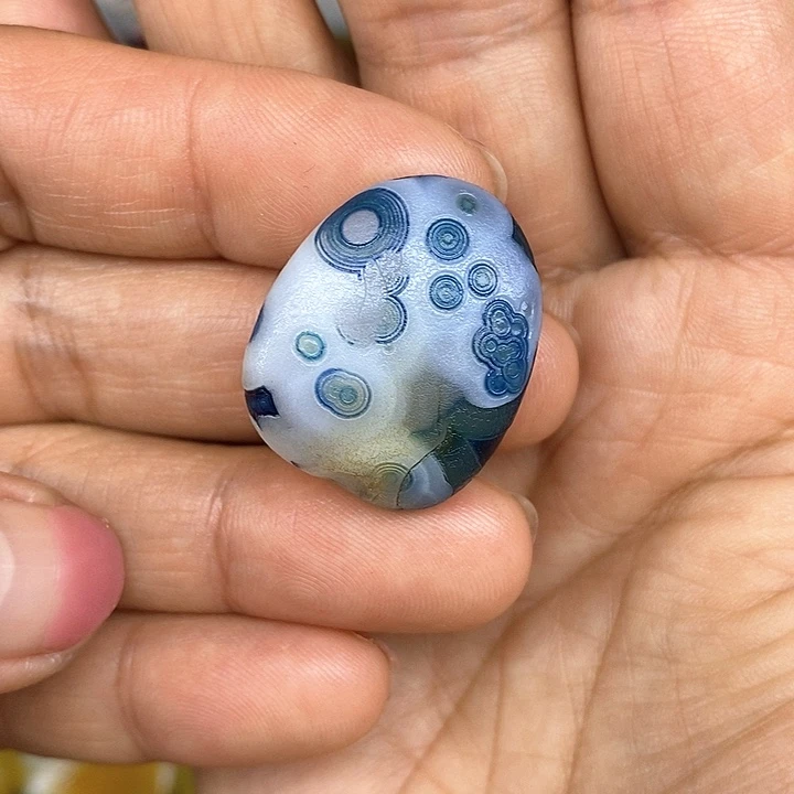 未镶嵌阿拉善眼睛石玛瑙/玉髓