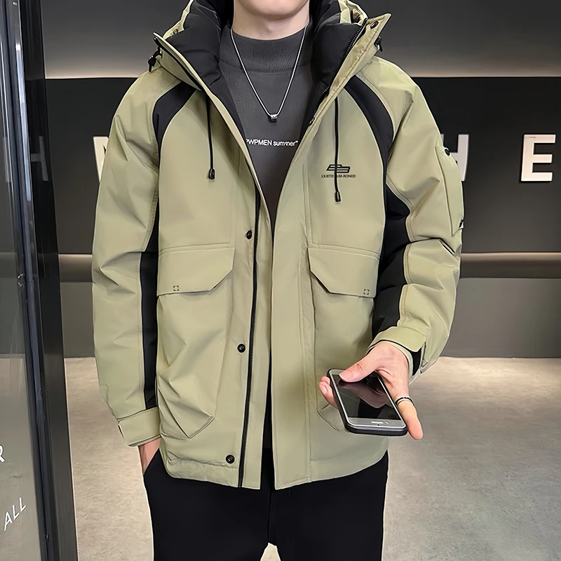 【璐璐专属】罗杰宾利新款连帽工装羽绒服潮流保暖防风外套866660