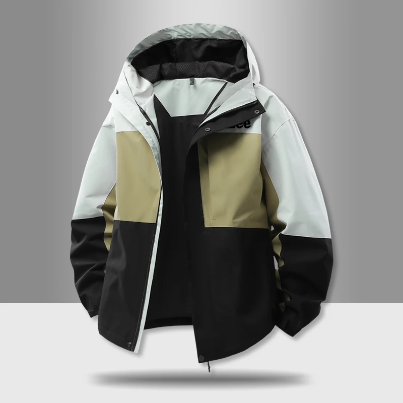 三合一可拆卸内胆冲锋衣男青少年秋冬季2025潮流新款登山服外套
