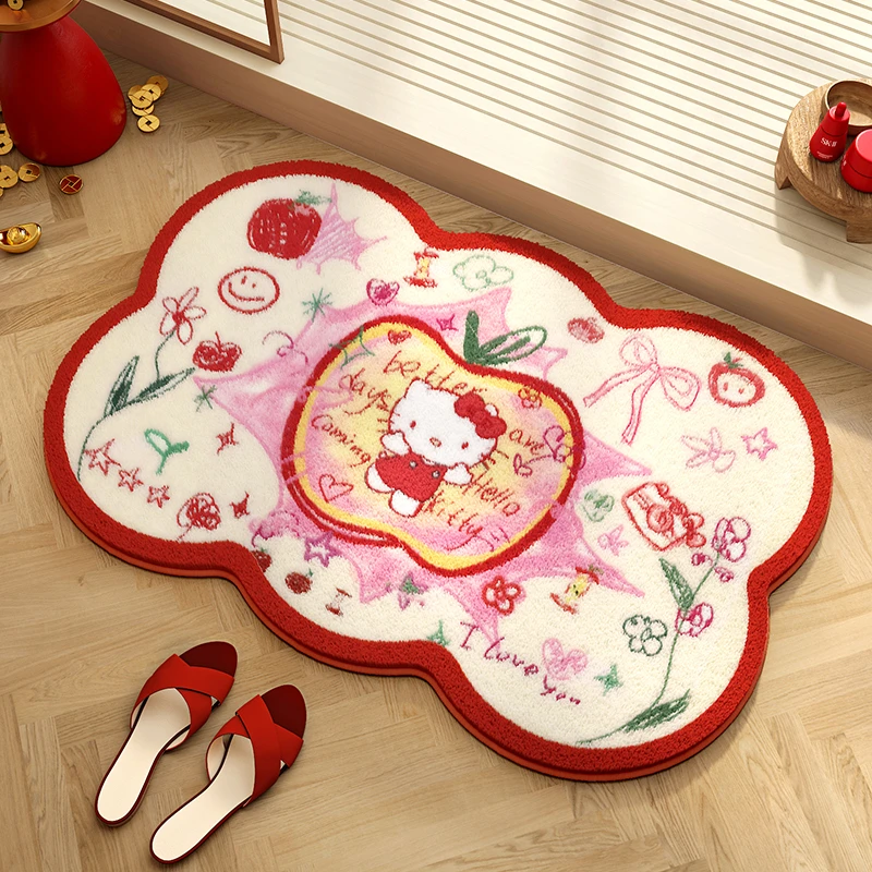 唯美浴室吸水防滑地垫通用仿羊绒地毯卫生间厕所门口防摔脚垫洗澡