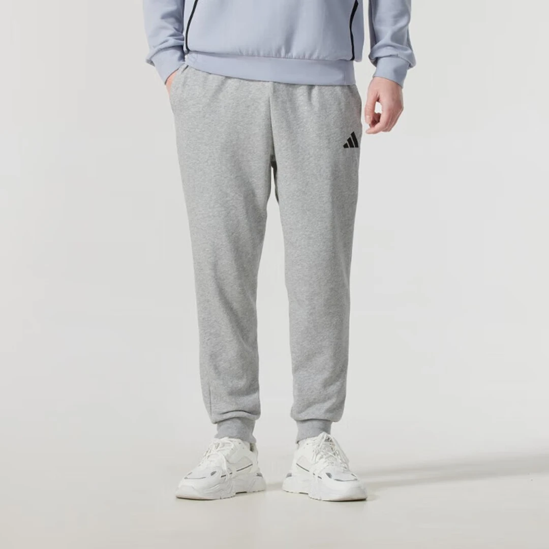 Adidas阿迪达斯男裤2025冬季新款运动休闲简约收口长裤卫裤JE3855