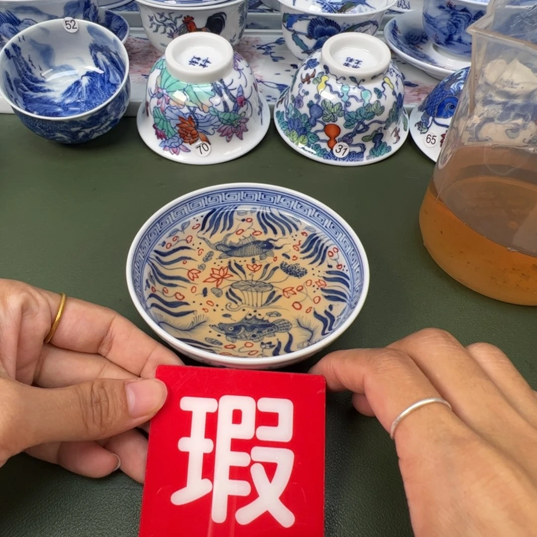 陶瓷景德镇纯手工纯手绘茶具木木51