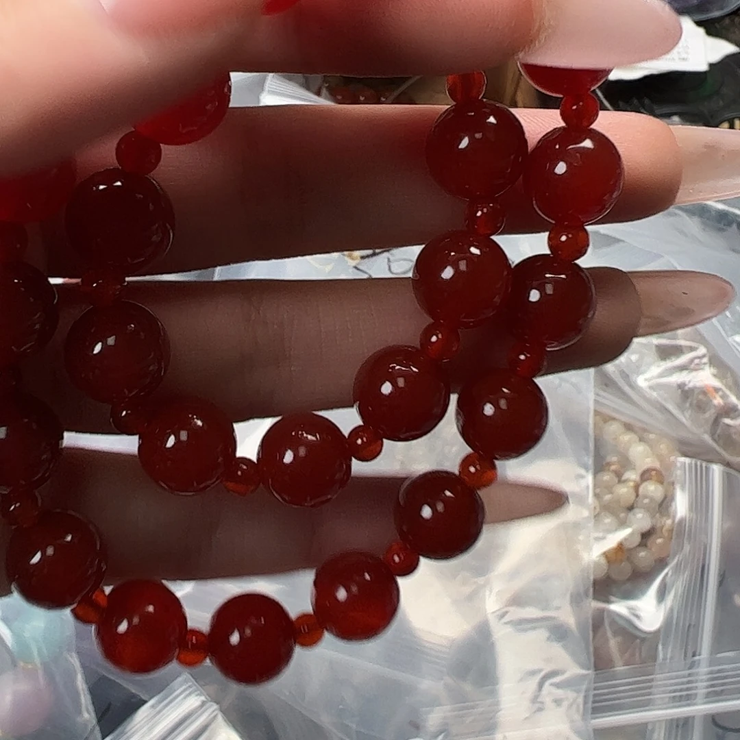 水晶手链未镶嵌14红玛瑙