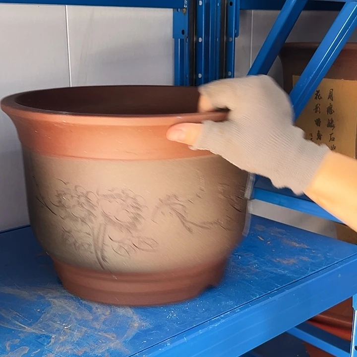 26灰发财花盆花盆花盆