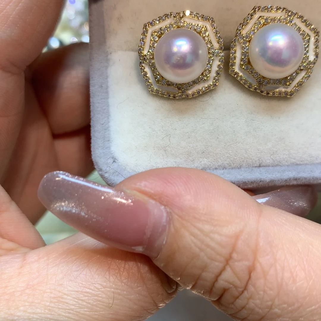 淡水珍珠耳饰未镶嵌