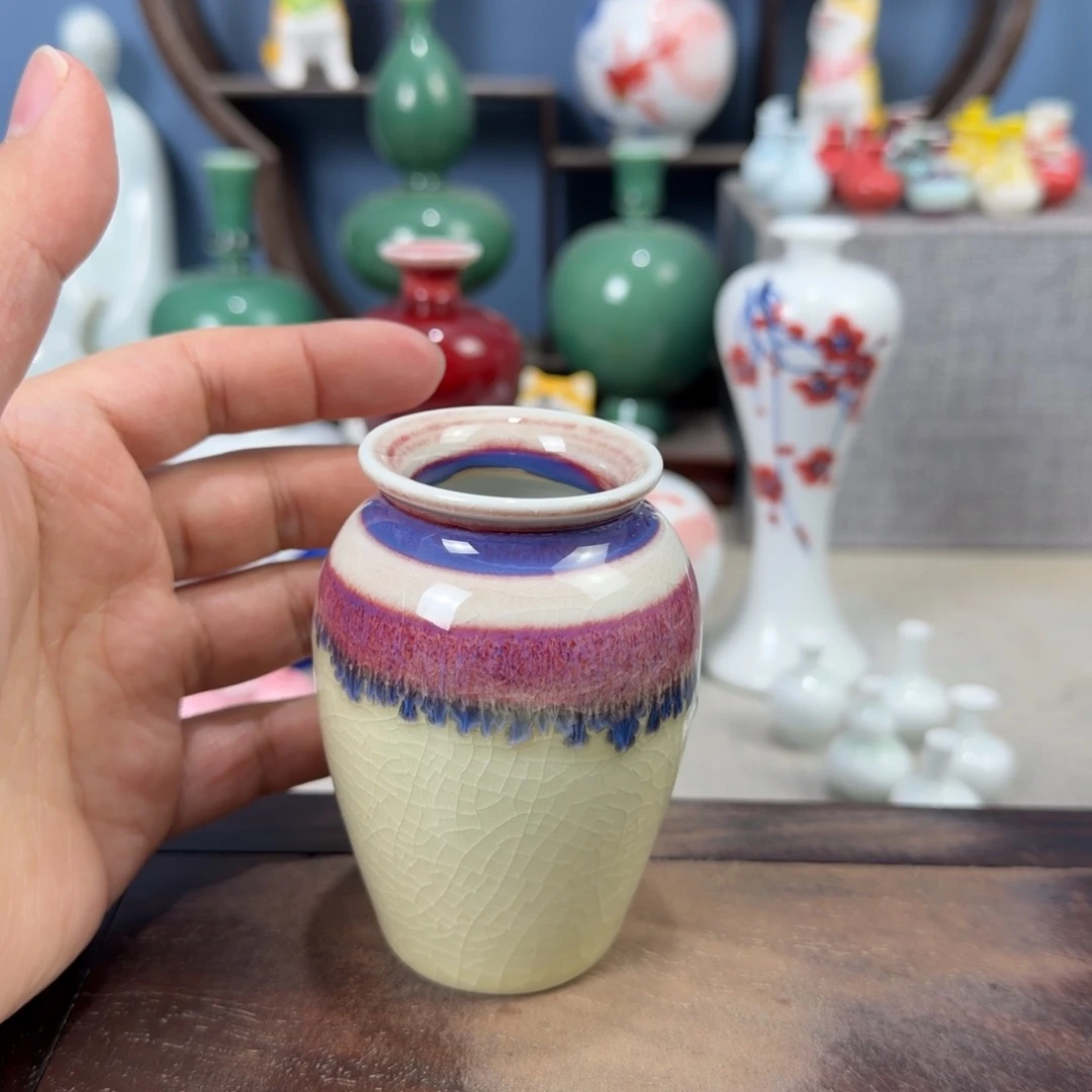 陶瓷手工小花器摆件