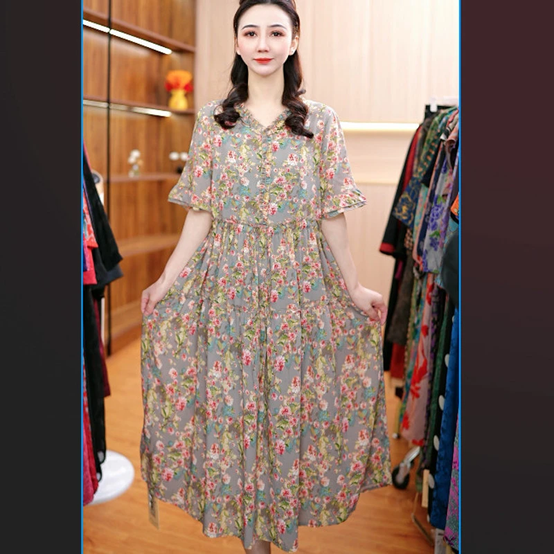 3-111-0杏 色 新款时尚休闲连衣裙