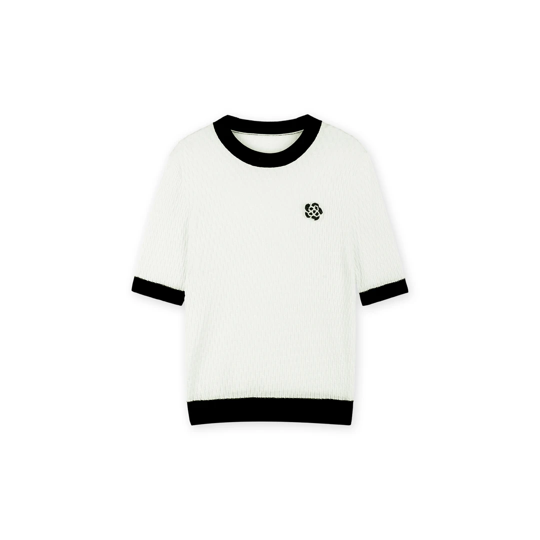 【钱老板专属】（左谜）小香风针织短袖ZY-S3713